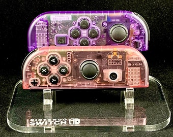 Pink & Purple Clear Nintendo Joycon Set