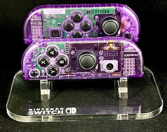 Atomic Purple Clear Nintendo Joycons Set
