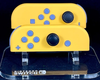 Caution Yellow with Slate Gray Buttons Nintendo Joycon Set