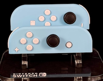 Joycons in Blau mit weißen Knöpfen