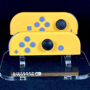 Caution Yellow with Slate Gray Buttons Nintendo Joycon Set
