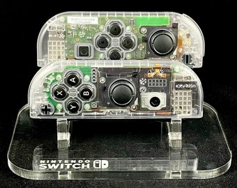 Clear Custom Nintendo Joycon Set