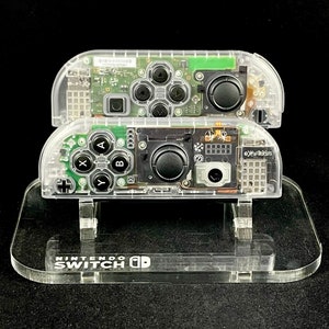 Clear Custom Nintendo Joycon Set