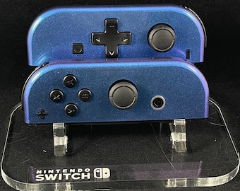 Chameleon Purple & Blue Chrome Joycons With Dpad