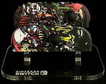 Custom Horror Movie Nintendo Joycons with chrome red buttons