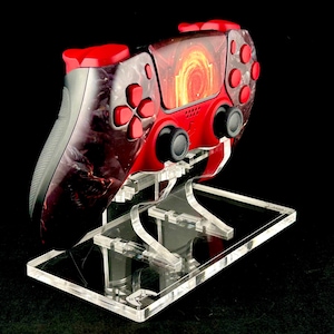 Gates of Hell custom PS5/PC controller with red buttons & face trim