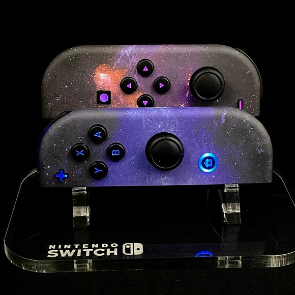 Joy-con Nintendo Galaxy personalizzati con pulsanti LED