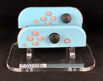 Heaven Blue Custom Pastel Nintendo Joycon with hardcase