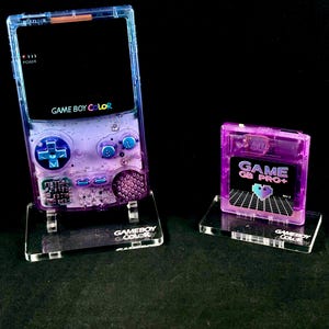 Custom Game Boy Color – Blue & Purple Gradient with Chameleon Chrome Buttons