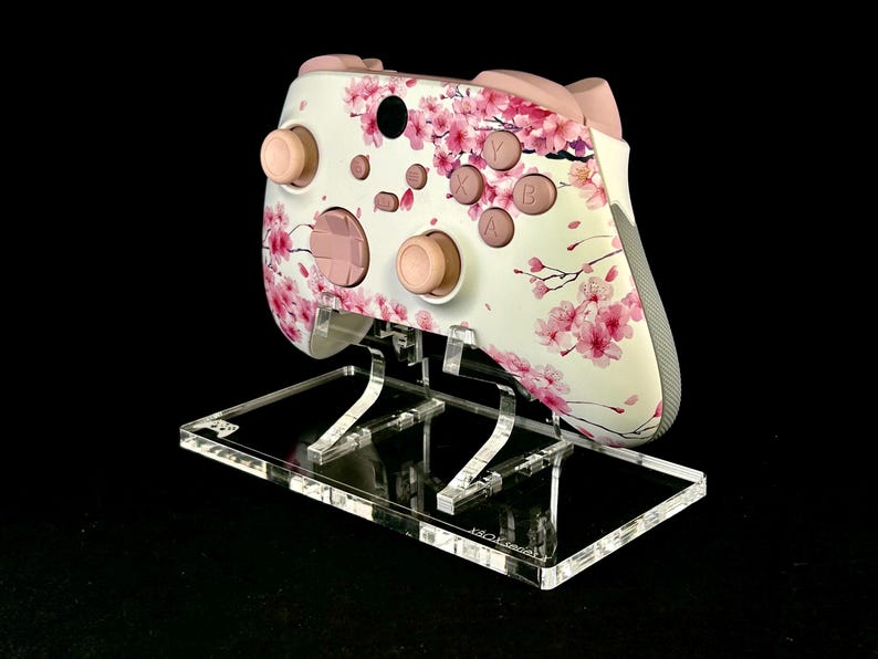 Custom Pink Cherry Blossom Xbox Series X|S Controller – Floral Faceplate & Rubber Grip image 1
