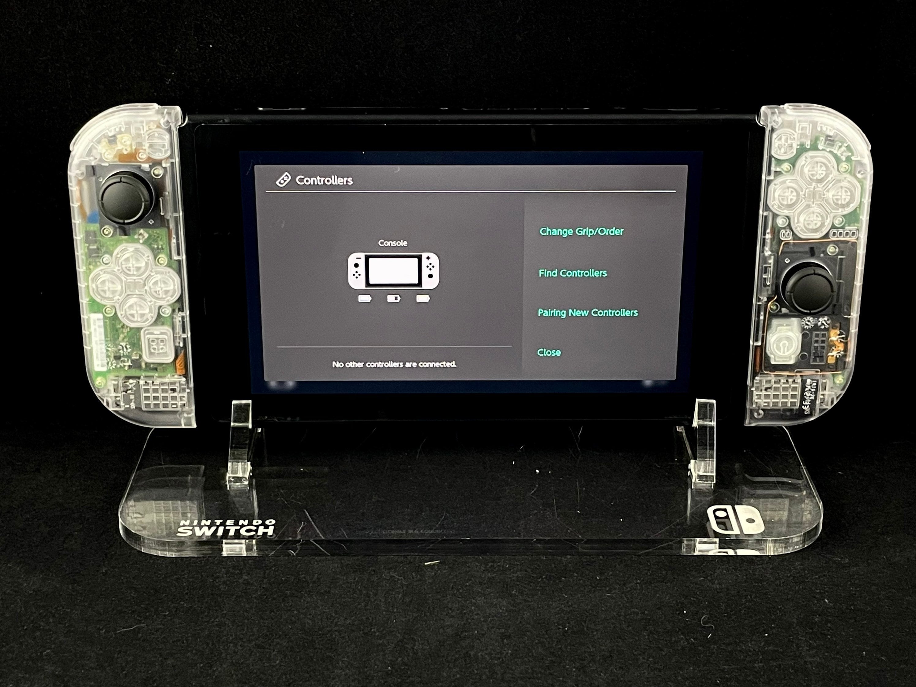 Custom Clear Joycons with matching buttons — Your Custom Joycons