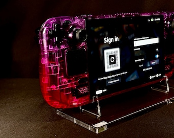 Custom Atomic Purple & Rose Red Steam Deck Bundle