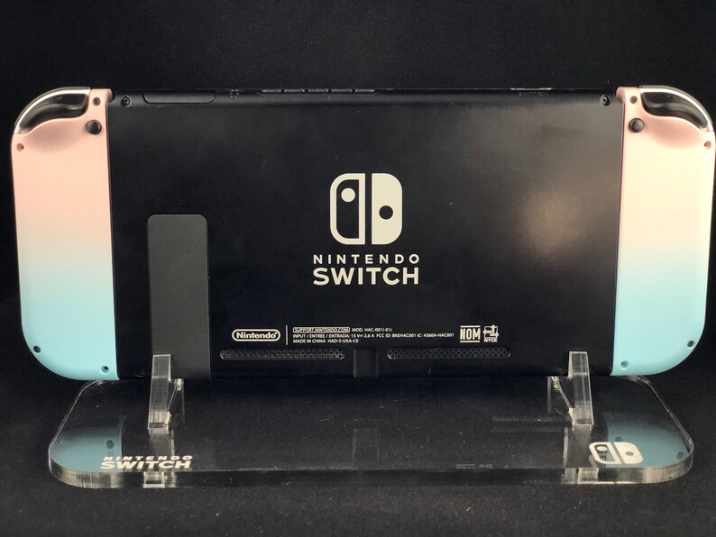 Custom Pink & Blue Pastel Nintendo Switch Controller Set image 4