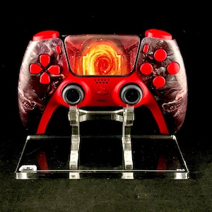 Gates of Hell custom PS5/PC controller with red buttons & face trim
