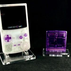Glow in the dark Game Boy Color with atomic purple Buttons