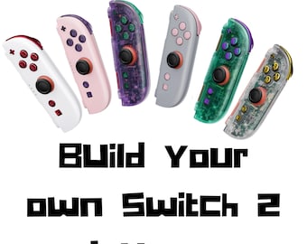 Crea tus propios Joy-Cons personalizados para Switch 2: colores, botones y opción de cruceta personalizados.