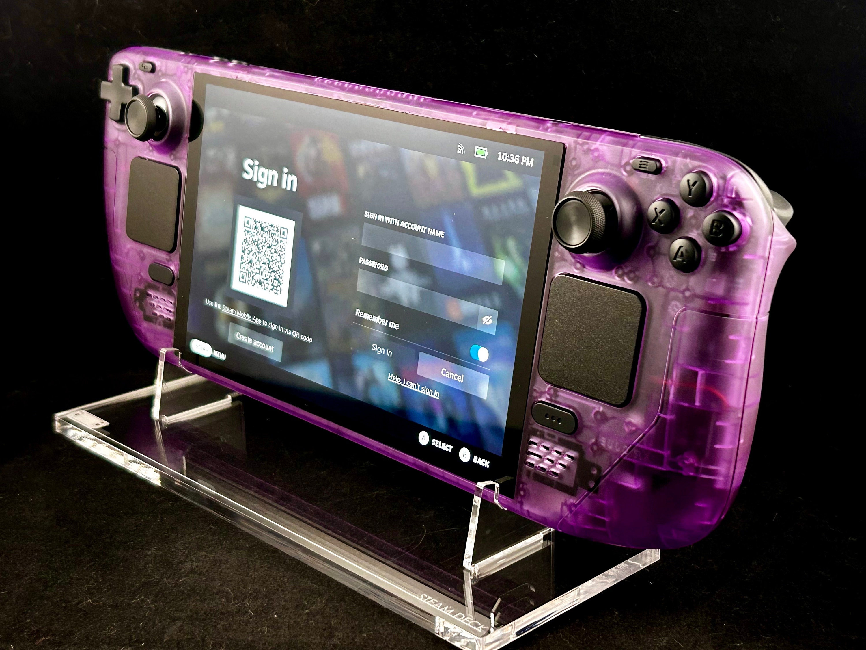 Atomic Purple Custom Steam Deck Bundle