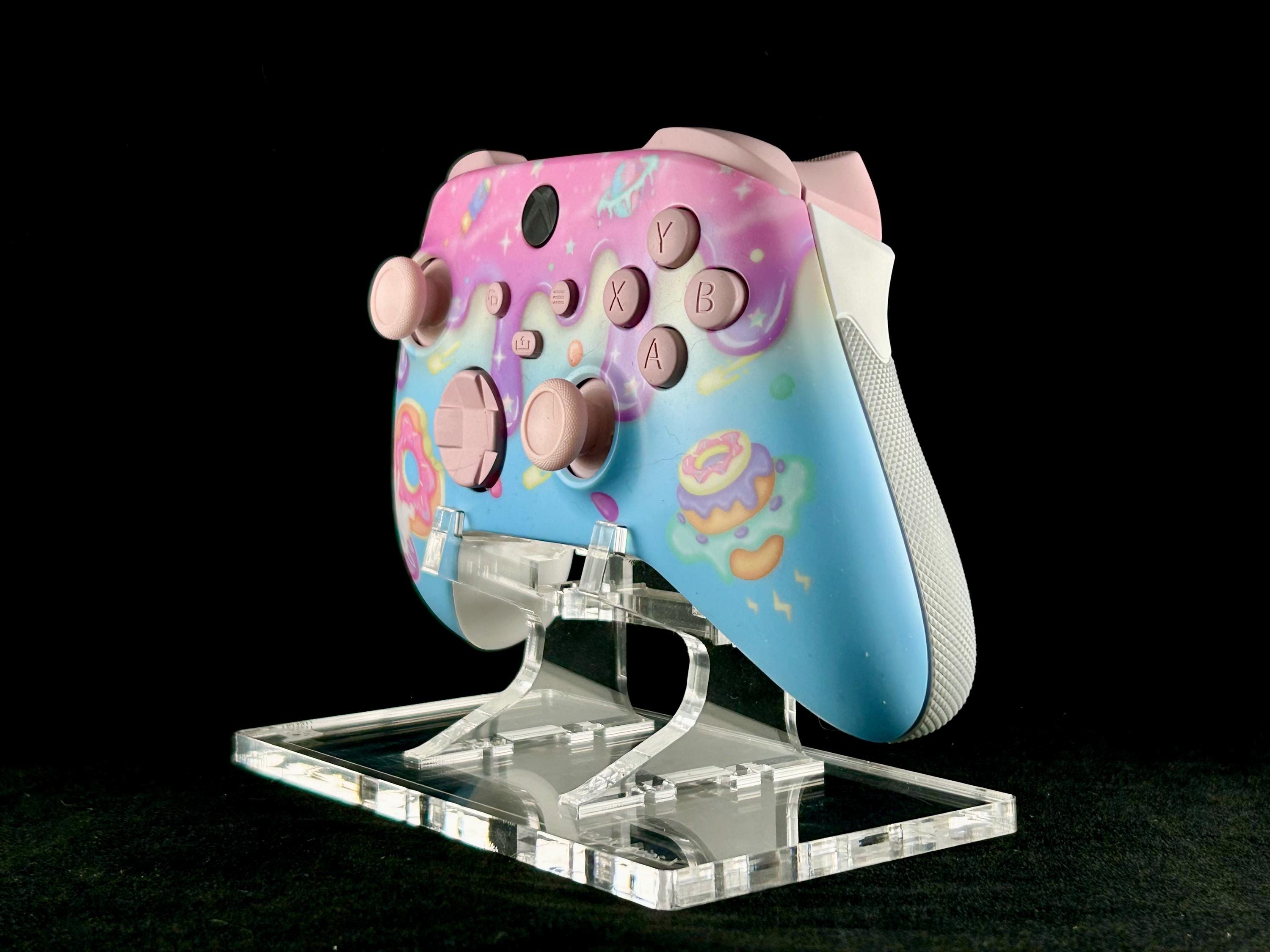 Frosted Cosmic Kitty Xbox/pc Controller – Pastel Galaxy With Pink ...