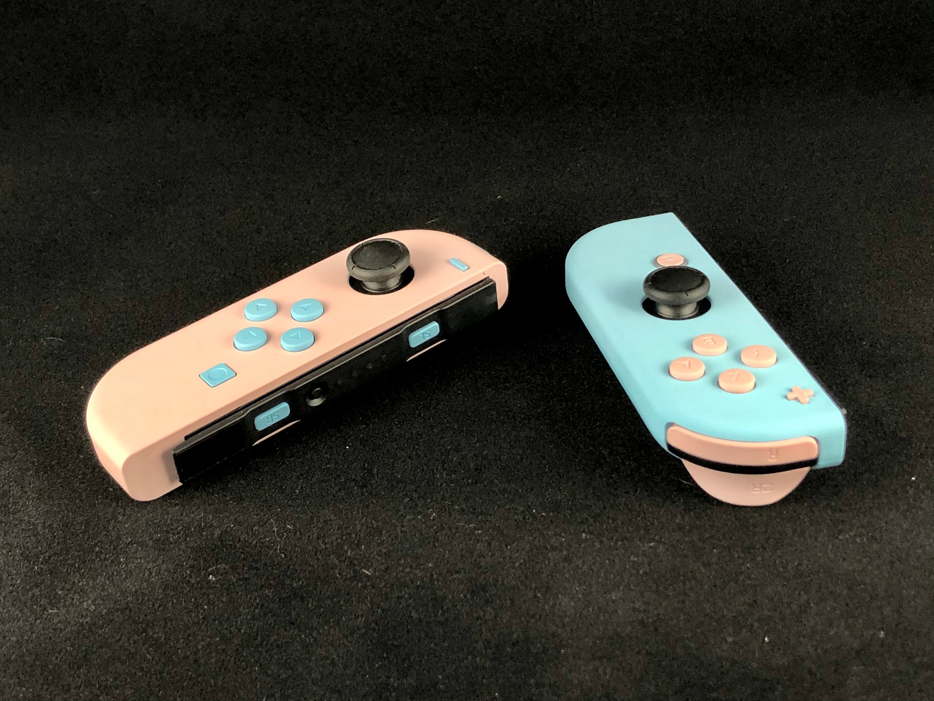 Pink & Blue Custom Pastel Nintendo Joycon with hardcase Etsy
