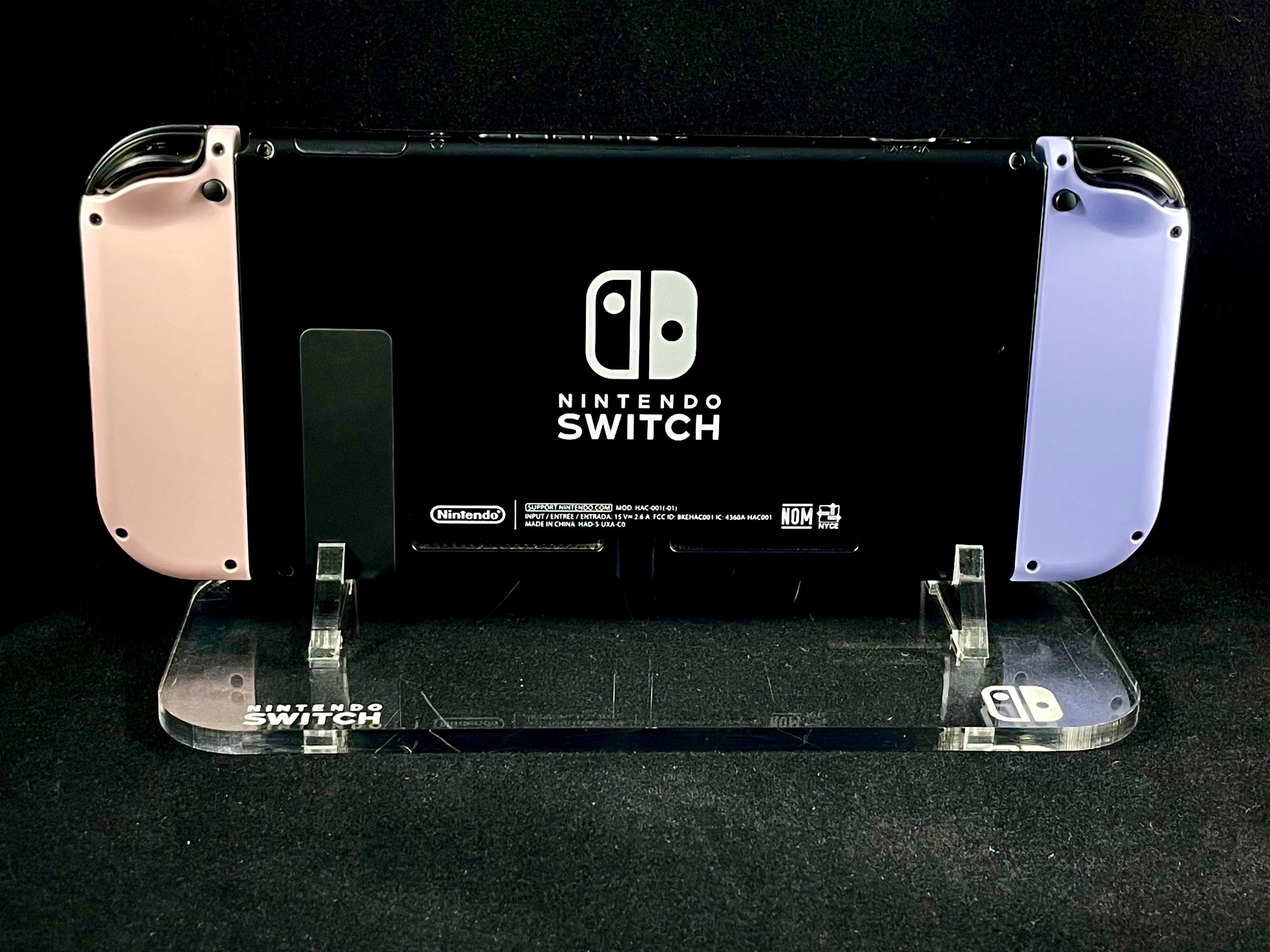 Pink & Violet Custom Pastel Nintendo Joycon Set With All Black - Etsy