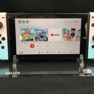 Custom Pink & Blue Pastel Nintendo Switch Controller Set image 3