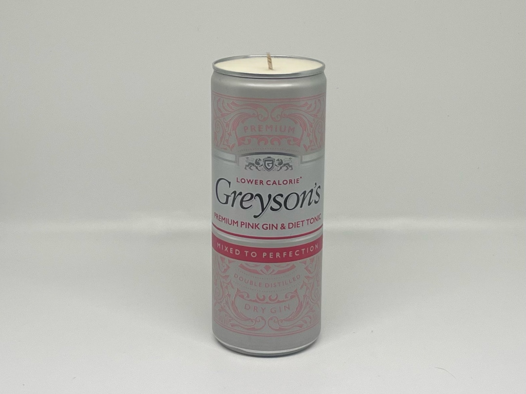 Greysons Low Calorie Pink Gin and Tonic Can Candle Custom Etsy