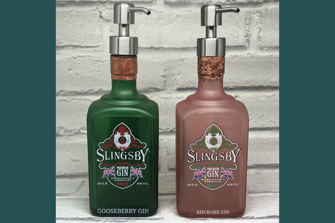 Slingsby Gin Bottle Dispensers Soap Pump Dispenser Gin Etsy UK