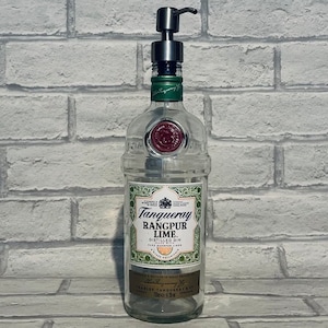 Tanqueray Rangpur Gin Bottle Dispenser | Soap Pump Dispenser | Gin Soap Bottle | Bathroom Kitchen Decor | Upcycled Gin Gift