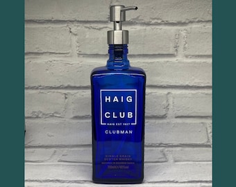 Haig Club Whisky Flaschen Spender | Seifenspender | Whisky Seifenflasche | Badezimmer Küche Dekor | Upcycled Whisky Geschenk
