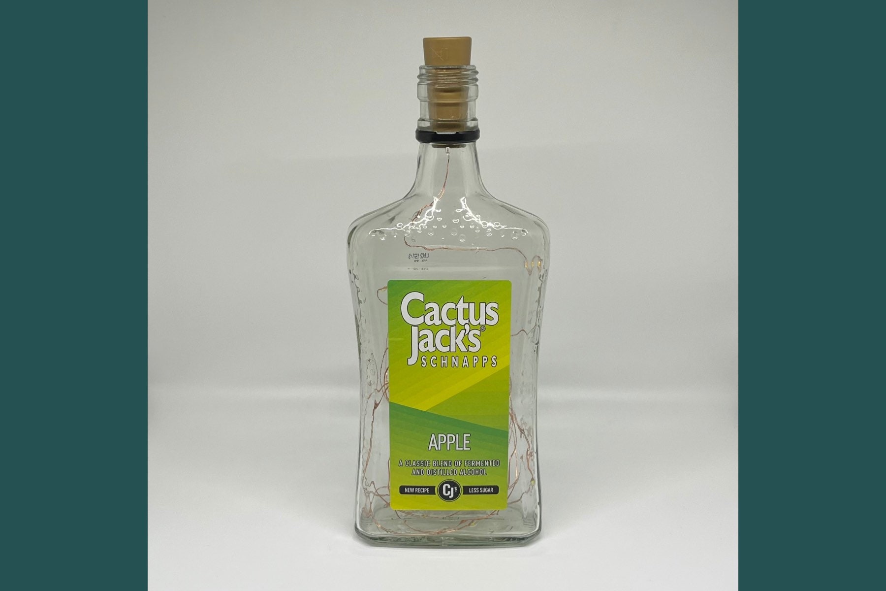 Cactus Jacks Apple Schnapps Bottle Lamp | Warm / Bright LED Lights | Light  up Liqueur Bottle | Cork Fairy Lights | Upcycled Schnapps Gift - Etsy