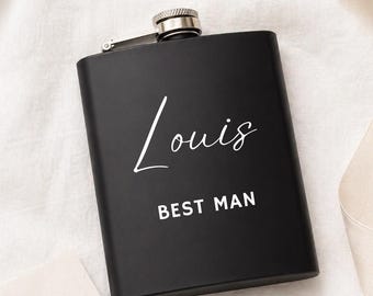 Personalised Wedding Hip Flask | Groom Hip Flask | Groomsmen Proposal Gift