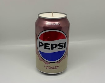 Cream Soda Pepsi Can Candle | Custom Scented Candle | Handpoured Soy Wax Candle | Upcycled Funny Gift