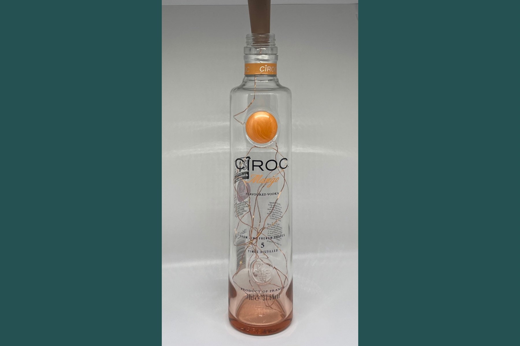 Ciroc Passion Vodka Illuminated Liquor Bottle. LED Battery Operated Lights.  -  Israel