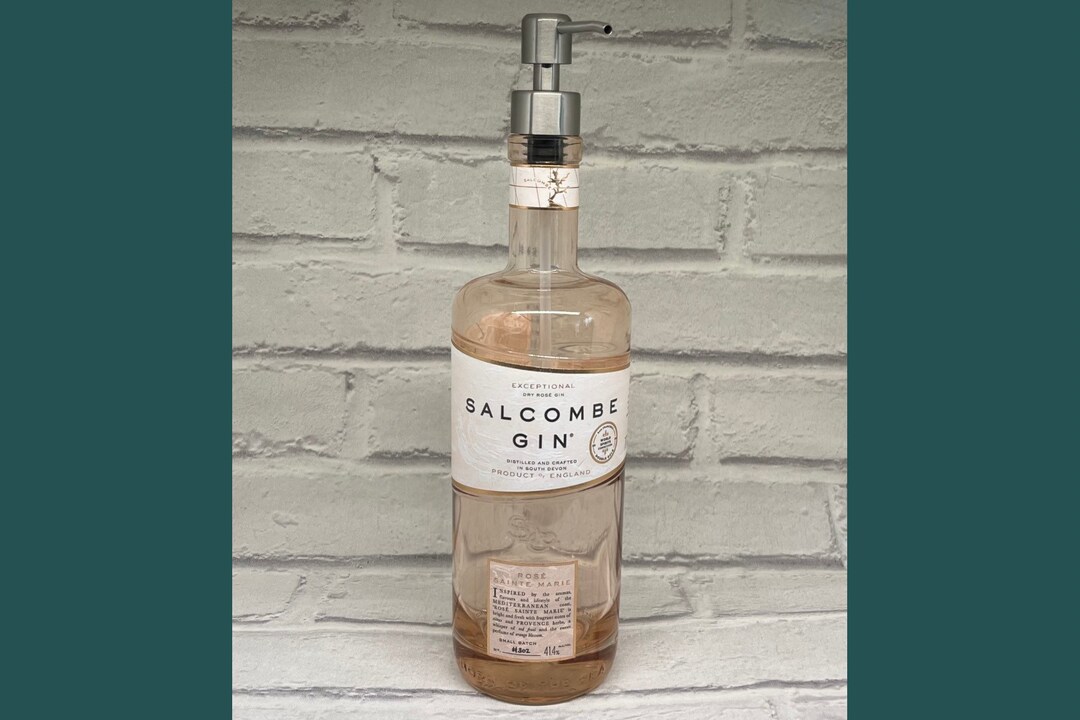 Rose Gin Bottle Dispenser Soap Pump Dispenser Gin Soap Bottle