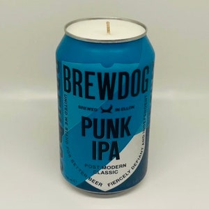 Brewdog Punk IPA Beer Can Candle | Custom Scented Candle | Handpoured Soy Wax Candle | Upcycled Beer Gift