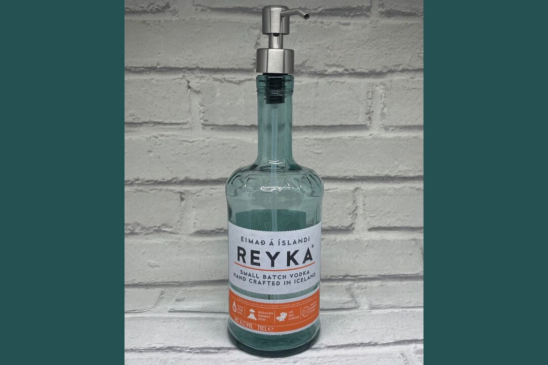 Reyka Vodka Bottle Dispenser Soap Pump Dispenser Vodka Soap Bottle