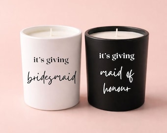 Bridesmaid Proposal Candle | It’s Giving Bridesmaid