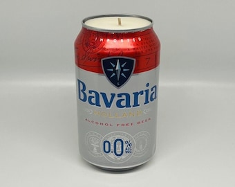 Bavaria Alcohol Free Beer Can Candle | Custom Scented Candle | Handpoured Soy Wax Candle | Upcycled Beer Gift