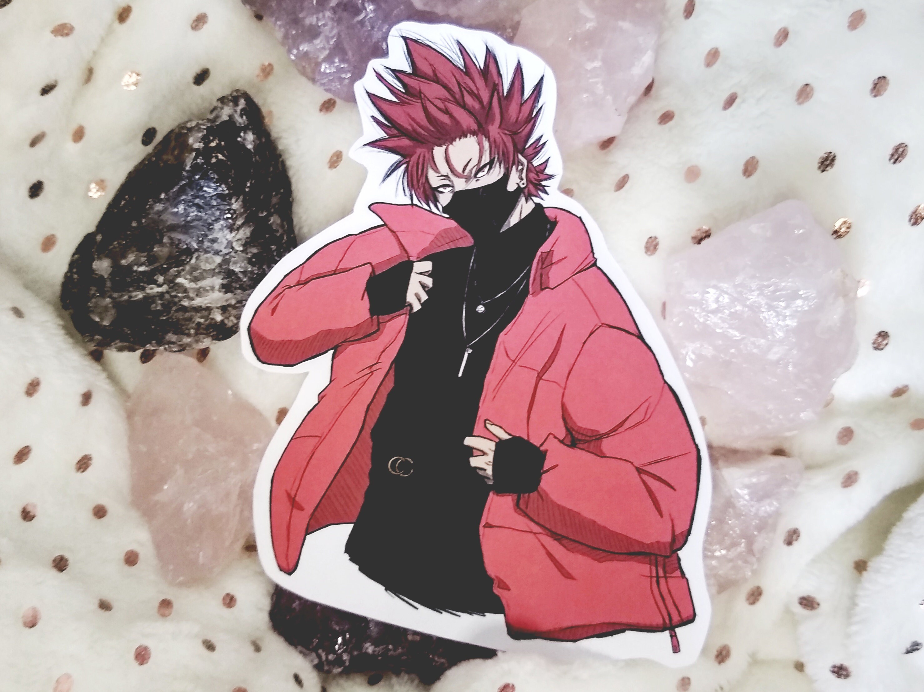 Large Kirishima Eijiro Hand Cut Die Cut Cool Anime My Hero Etsy