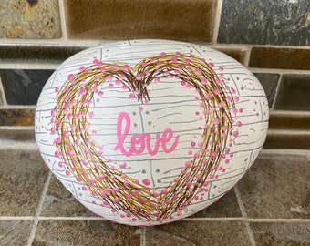 Rustic Valentines wreath of love