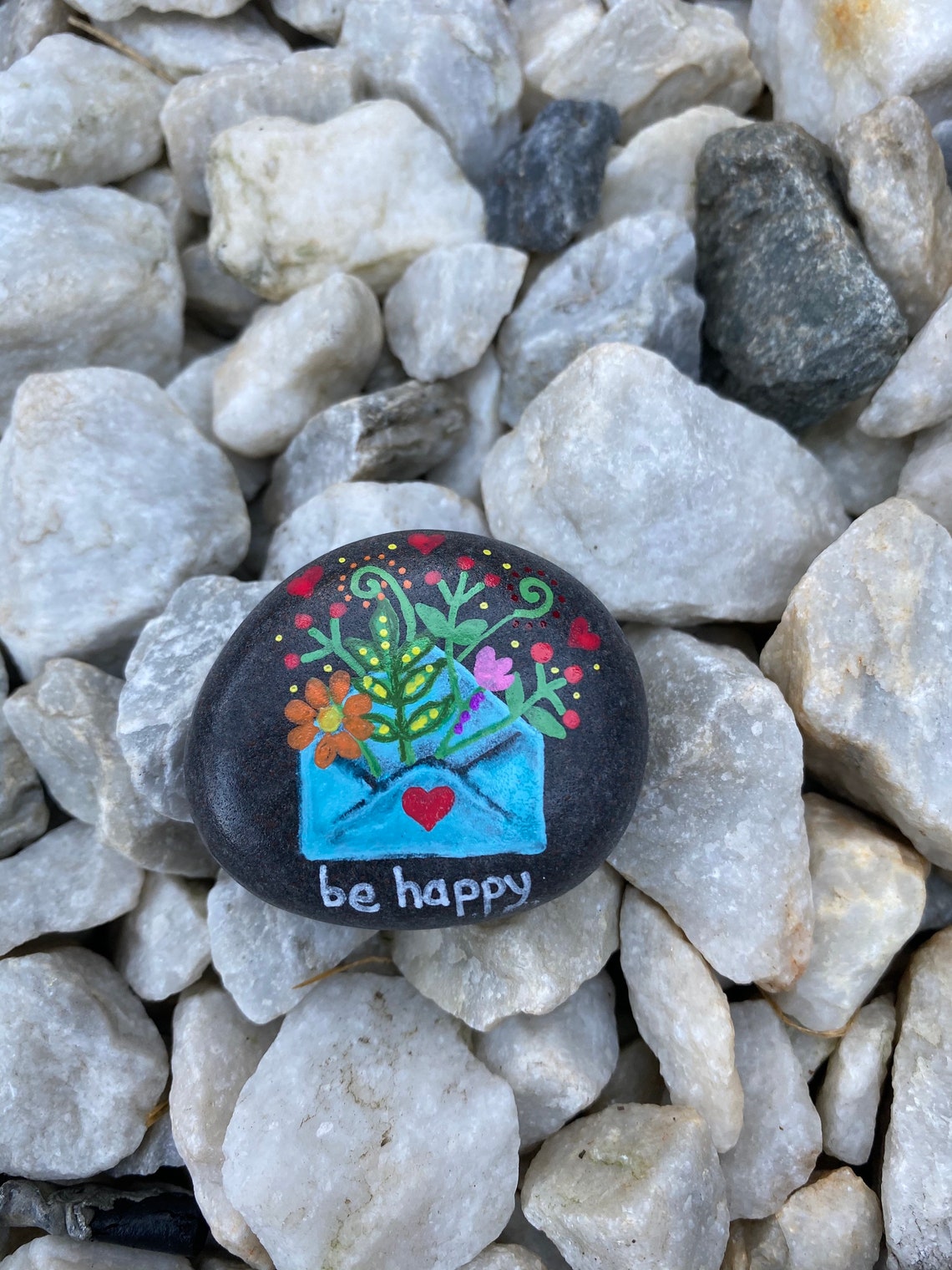 5 Happy Rocks Happy Rocks Set of 3 - Etsy