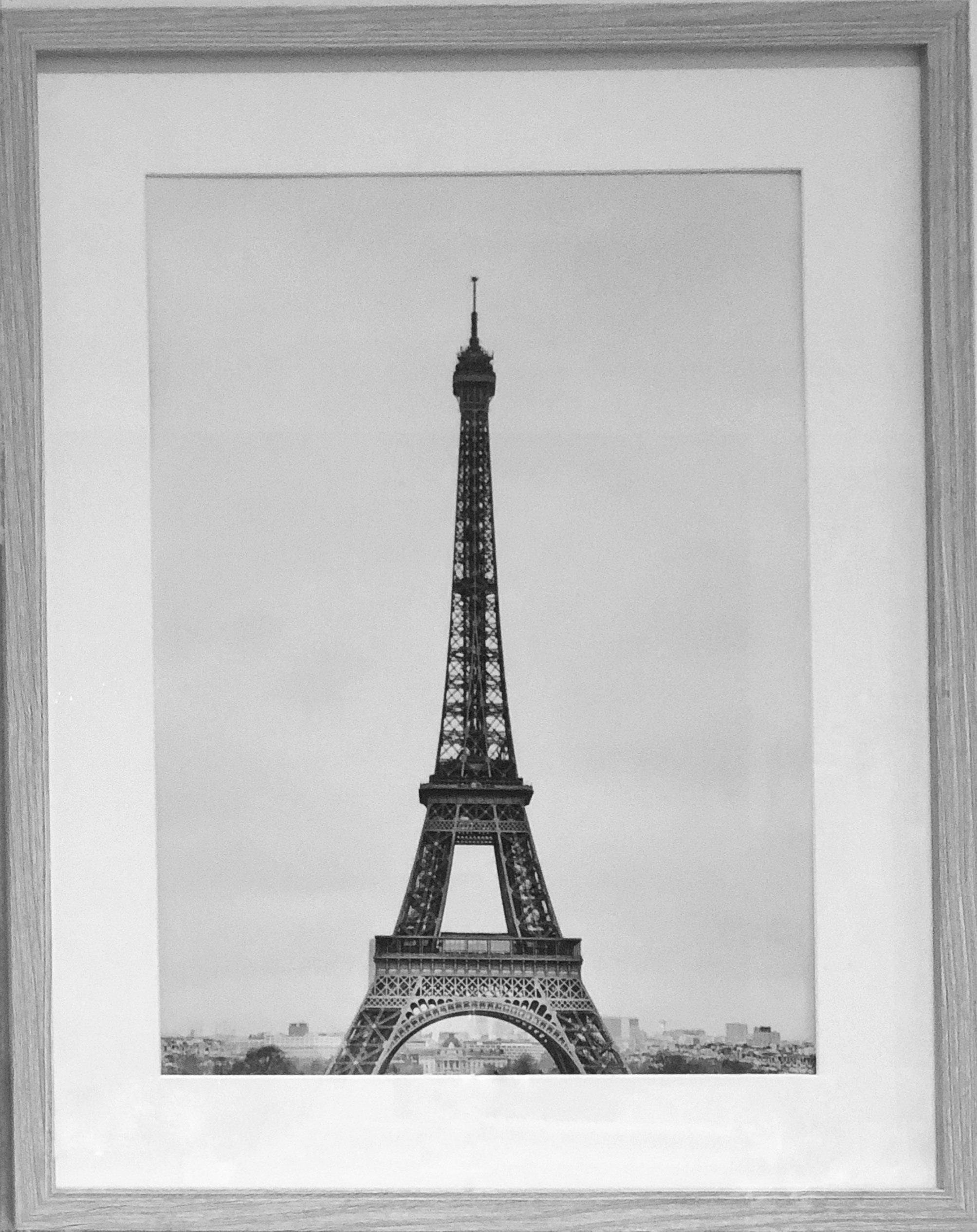 Eiffel Tower Paris Monochrome Framed Print Wall Art Photograph France