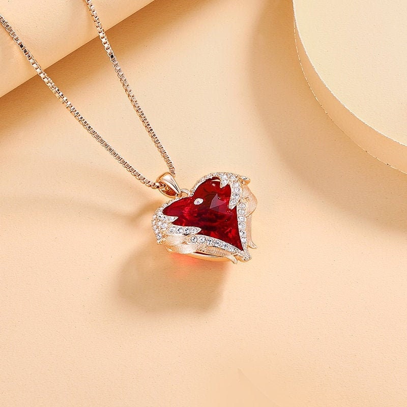 Swarovski Necklace. Crystal Necklace. Heart Necklace. | Etsy