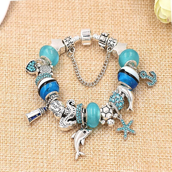 Pandora Bracelet with Ocean Themed Charms - lagoagrio.gob.ec