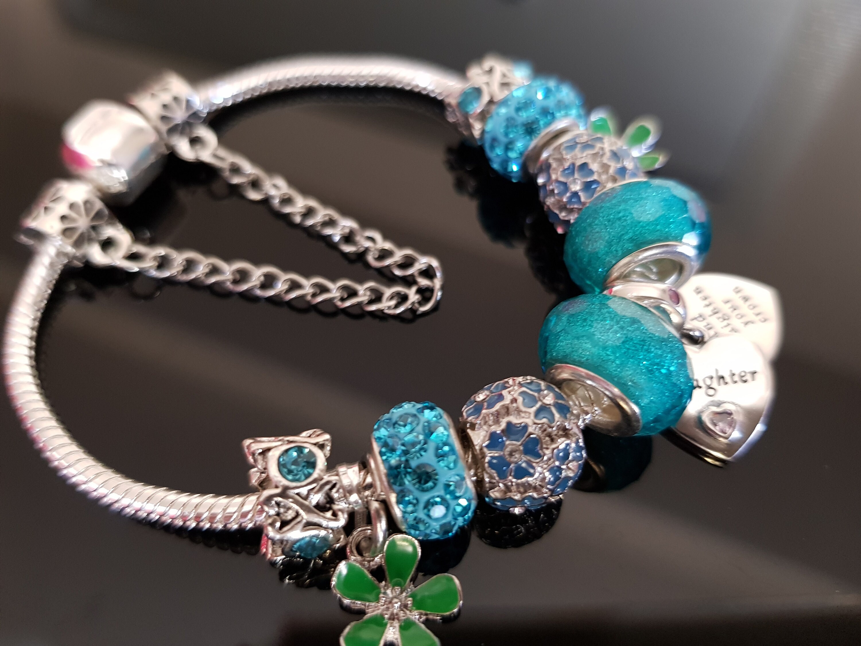 Daughter Charm Bracelet. Charm Bracelets.Pandora Style Etsy