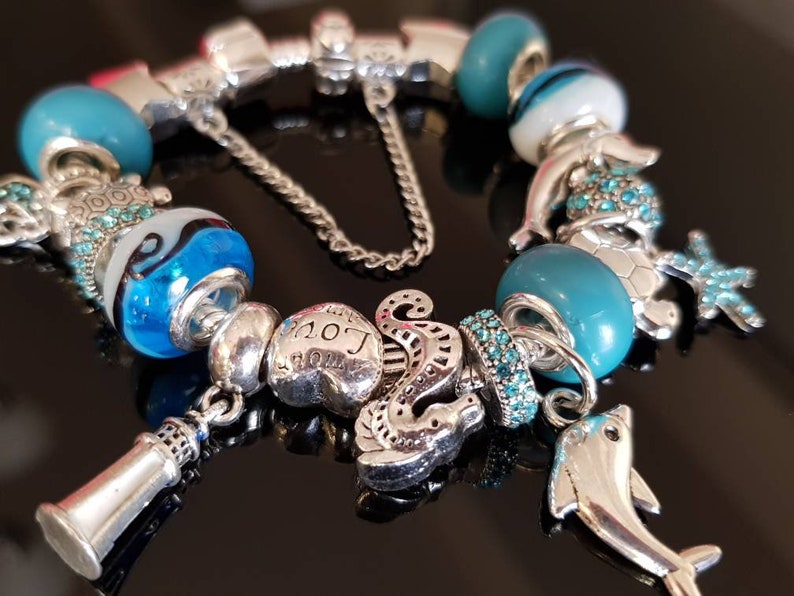 Pandora Inspired Bracelet. Charm Bracelets. Dolphin Charms. - Etsy