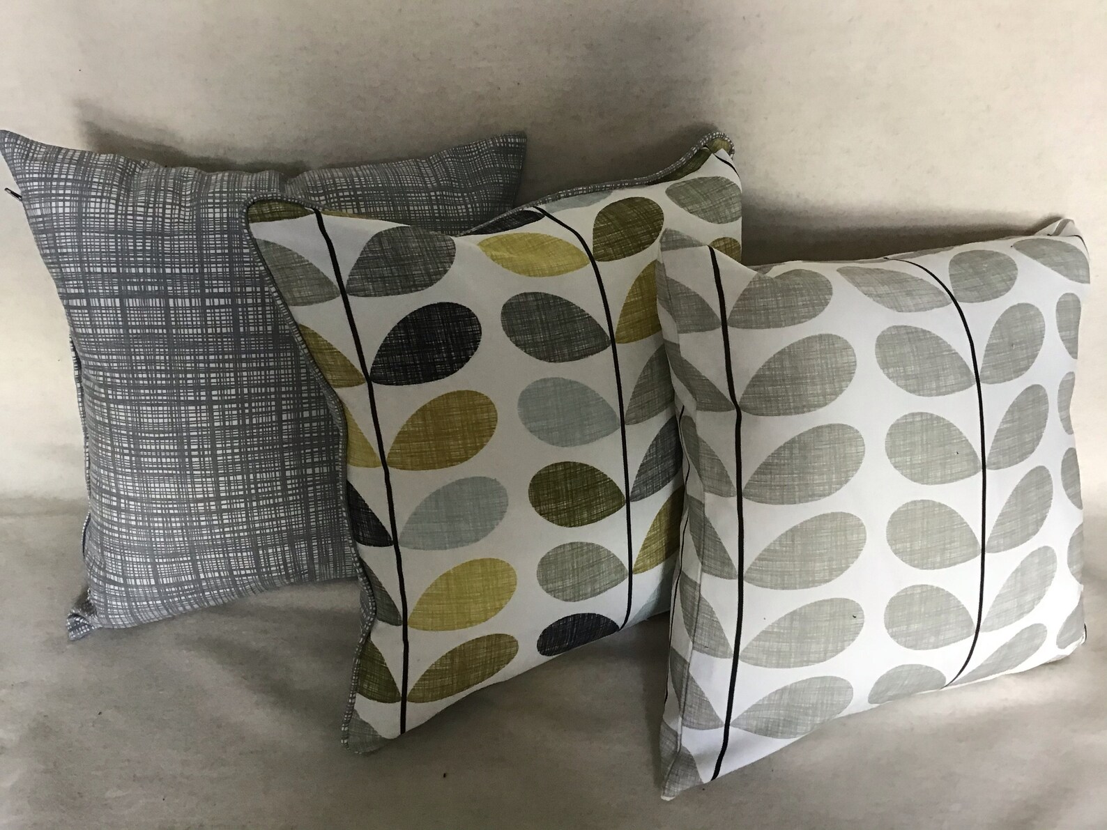Fabulous Orla Kiely fabric cushion covers in subtle scribble Etsy