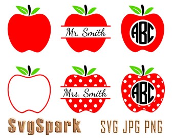 Download Split Apple Svg Etsy