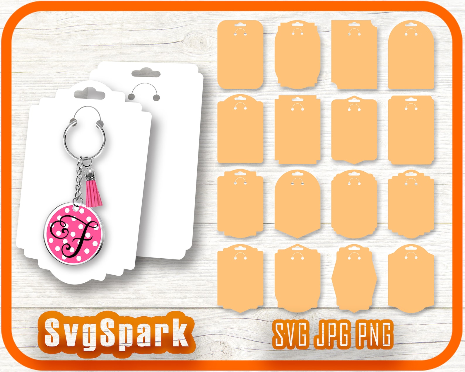 KEYRING DISPLAY CARD Bundle Svg Keychain Svg Keyring Display Etsy UK