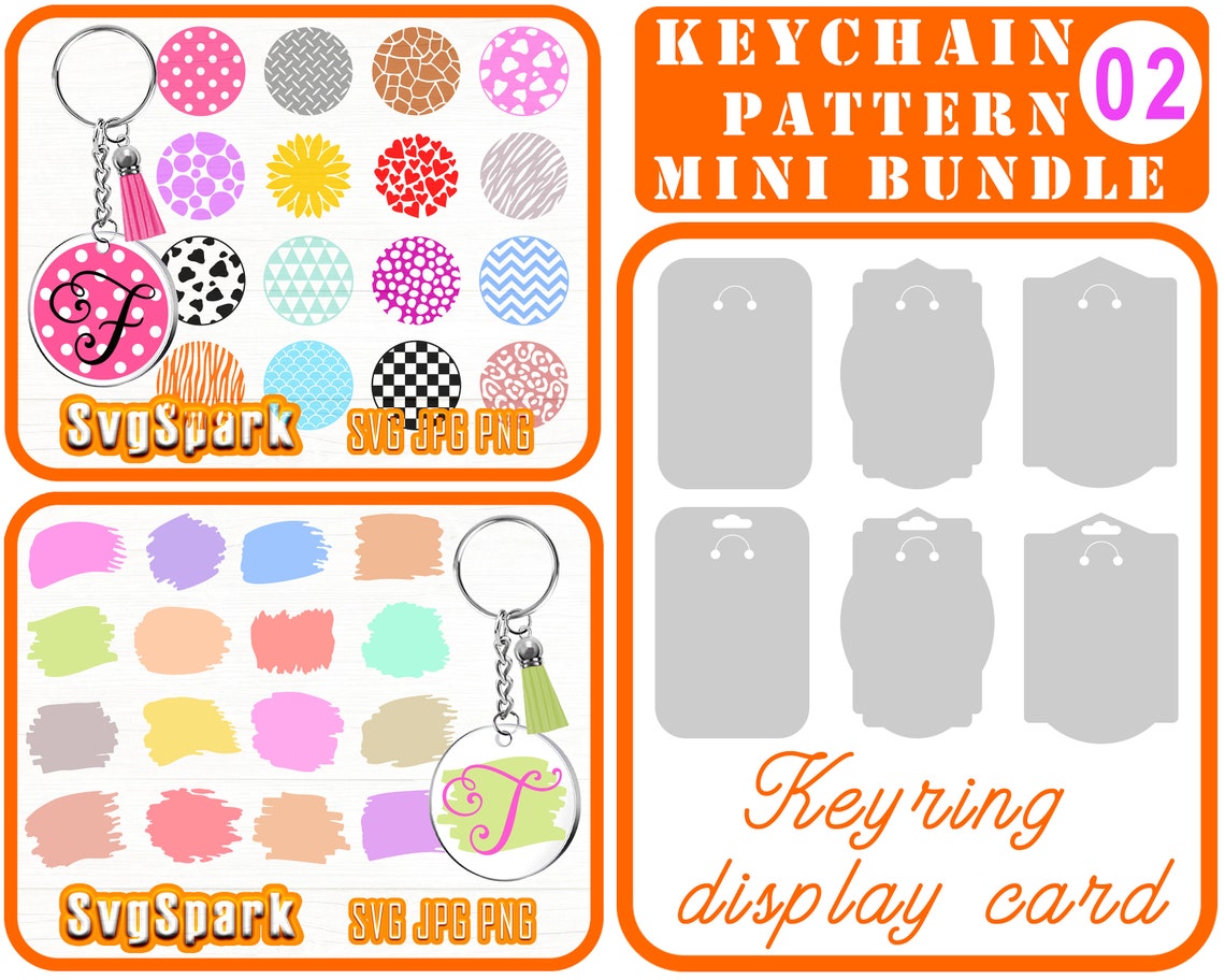 Download KEYCHAIN PATTERN mini bundle 02 Svg brush stroke files for ...